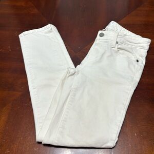 Paige Skyline Ankle Peg Sz 27 White Skinny Jeans